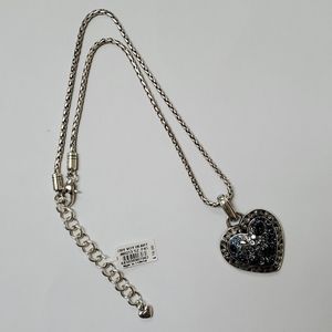 NWT Brighton Crystal Voyage Heart Necklace
